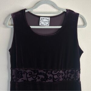 Dressing Clio Vintage 90s Velvet Dress Purple Size S Whimsygoth Renaissance Goth